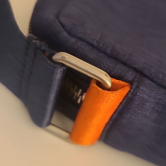 Penguin by Munsingwear Chambray Messenger Bag with Orange Trim - Picture 9 of 13